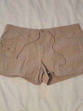 Aeropostale Khaki Shorts with drawstring Women's 11/12 3" inseam